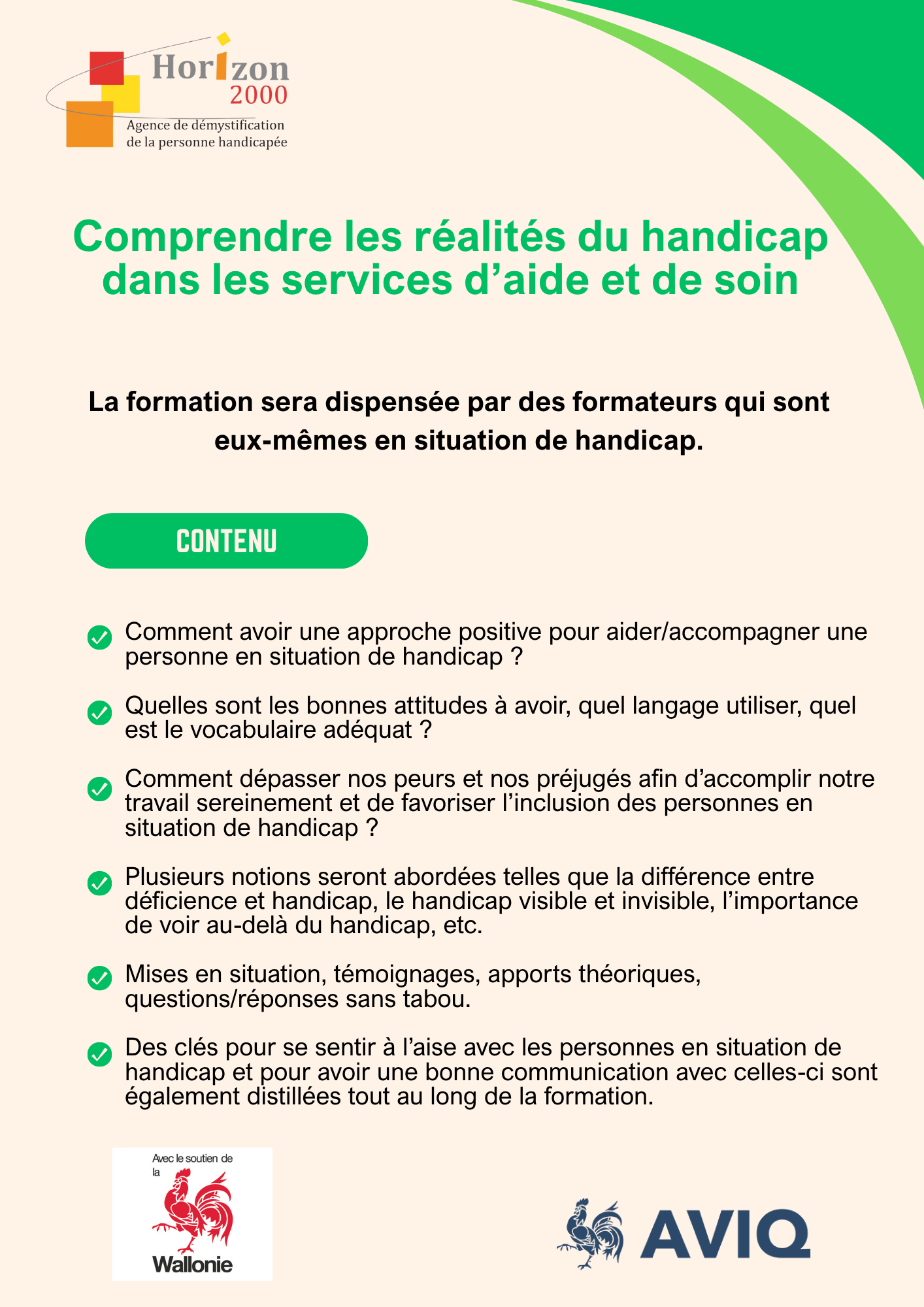 Flyer aide à la personne verso